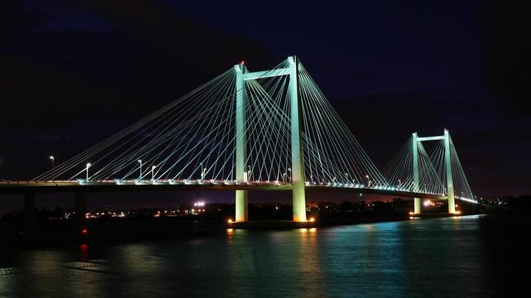 Iconic Tri-Cities cable bridge about to turn 50. Time for a flashy makeover?