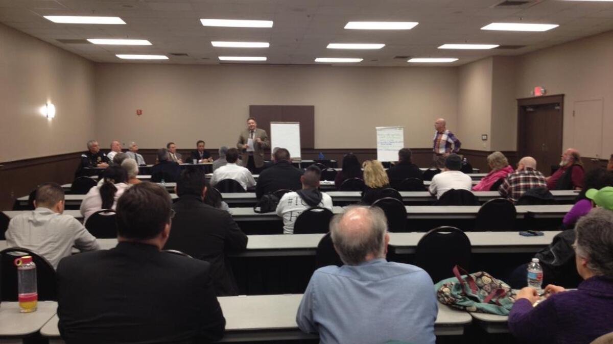 Pasco held a community forum on Wednesday at TRAC, with about 2 1/2 dozen residents and business owners attending to give input on the city’s future.