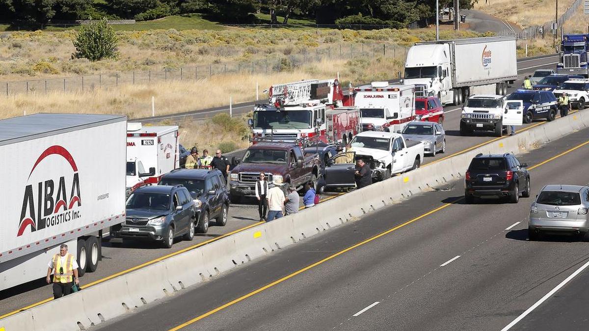 The Highway 395 project includes building acceleration and deceleration lanes and improving existing left turn lanes to give large trucks more room to reach highway speeds.