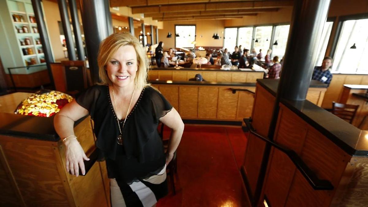 Cindy Goulet stands in the new 8,000-square-foot restaurant she recently built at 606 Columbia Point Drive in Richland. Goulet is opening LU LU Craft Bar + Kitchen for the first time for dinner April 4. She has hired a staff of 90 for the new bar and restaurant.