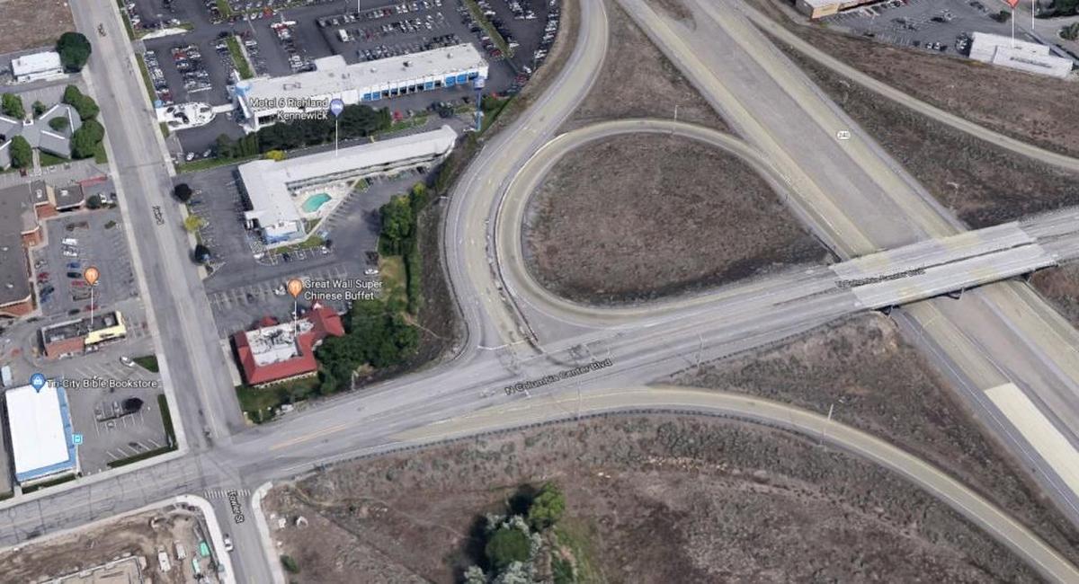 The intersection of the westbound off-ramp at Highway 240 and North Columbia Center Boulevard in Richland is now off limits to panhandlers.