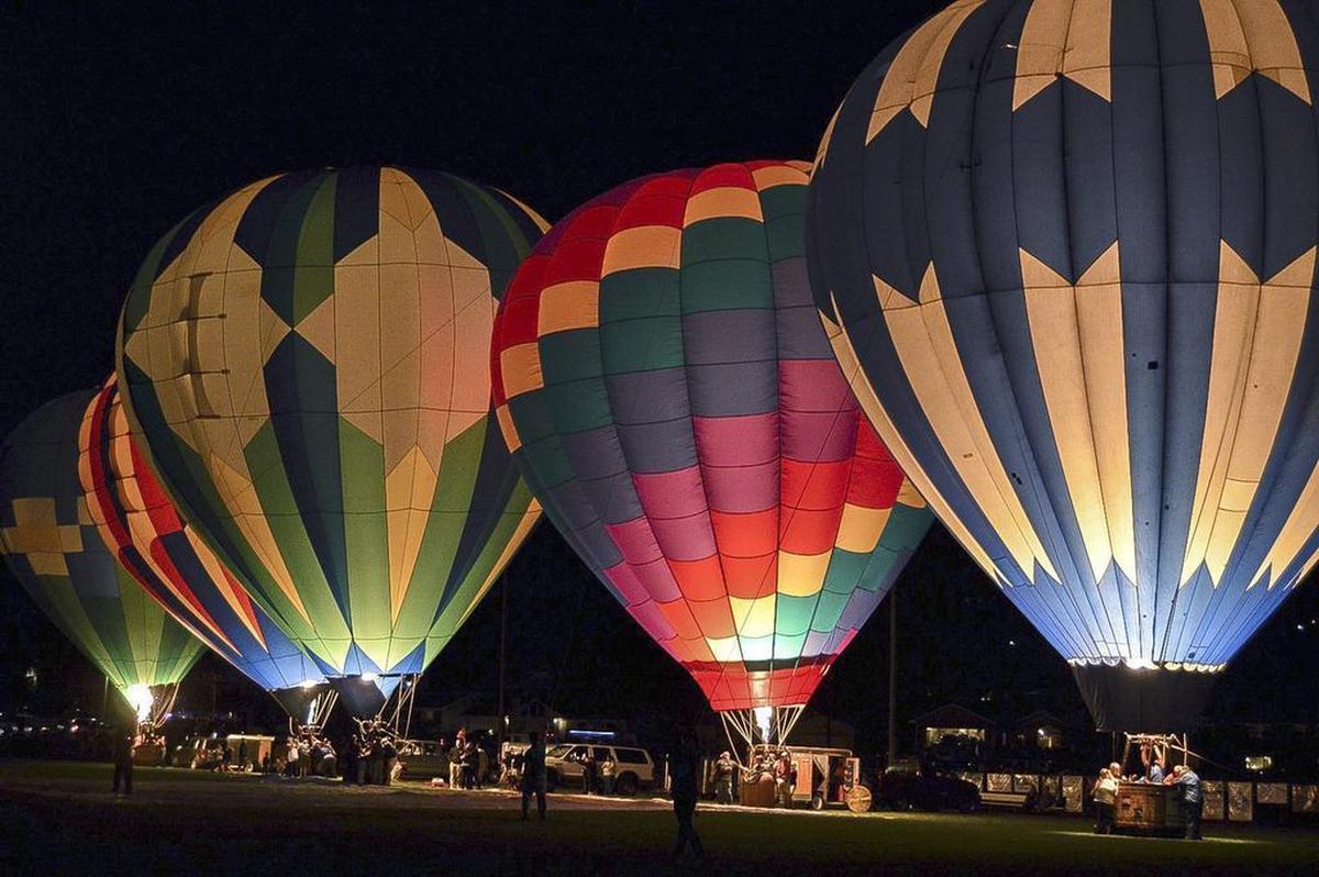 September 29, 2015 - Hannah Sullivan of West Richland shared this photo of the night glow event on Sept. 26 at The Great Prosser Balloon Rally at Art Fiker Stadium.