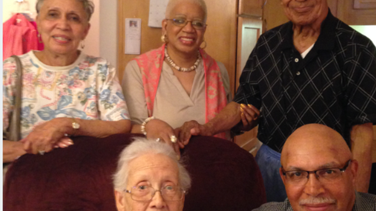 Arthur Broady of Kennewick, bottom right, is pictured with his aunt Katherine Johnson, front center, and other family members during a visit a few years back. Johnson, a former NASA mathematician, is a central character in the new film Hidden Figures.