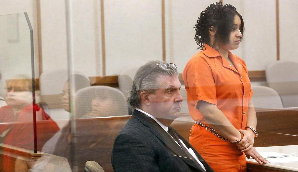 In September 2017, Mary A. Faucett was sentenced to a nearly 11-year prison term in the death of Lorenzo “Richie” Fernandez Jr. She lured him to a parking lot in Pasco, where he was ambushed and killed by her husband and another man. She’s next to her attorney John Crowley.
