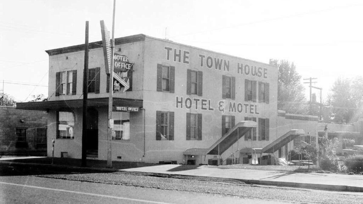 The Town Hotel at Fifth Avenue and Lewis Street in Pasco was the first home of Our Lady of Lourdes Hospital. It was originally a hotel, converted to a 15-bed hospital, and then back to the Town House Hotel. It was torn down in 1969.