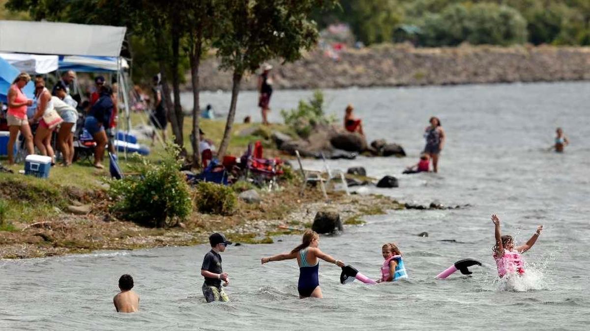 Highs should be over 100 at the Water Follies Saturday, falling back into the 90s on Sunday.