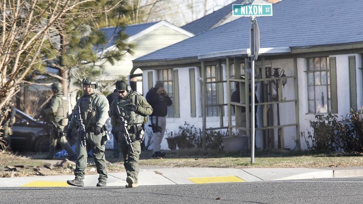Members of the Tri-City Regional SWAT team take part in a search warrant late February at a home in Pasco. Police officials said the activity was part of a Tri-City Metro Drug Task Force investigation at the home.