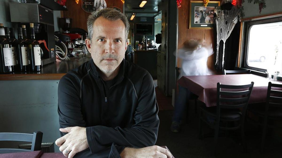 Owner Aaron Burks says he and other employees have reported seeing a ghost sitting at a table at the rear of Monterosso’s Italian Restaurant in a 1947 vintage Pullman dining car. Burks says the table is where he often sits to do his paperwork for the business on Lee Boulevard in Richland.