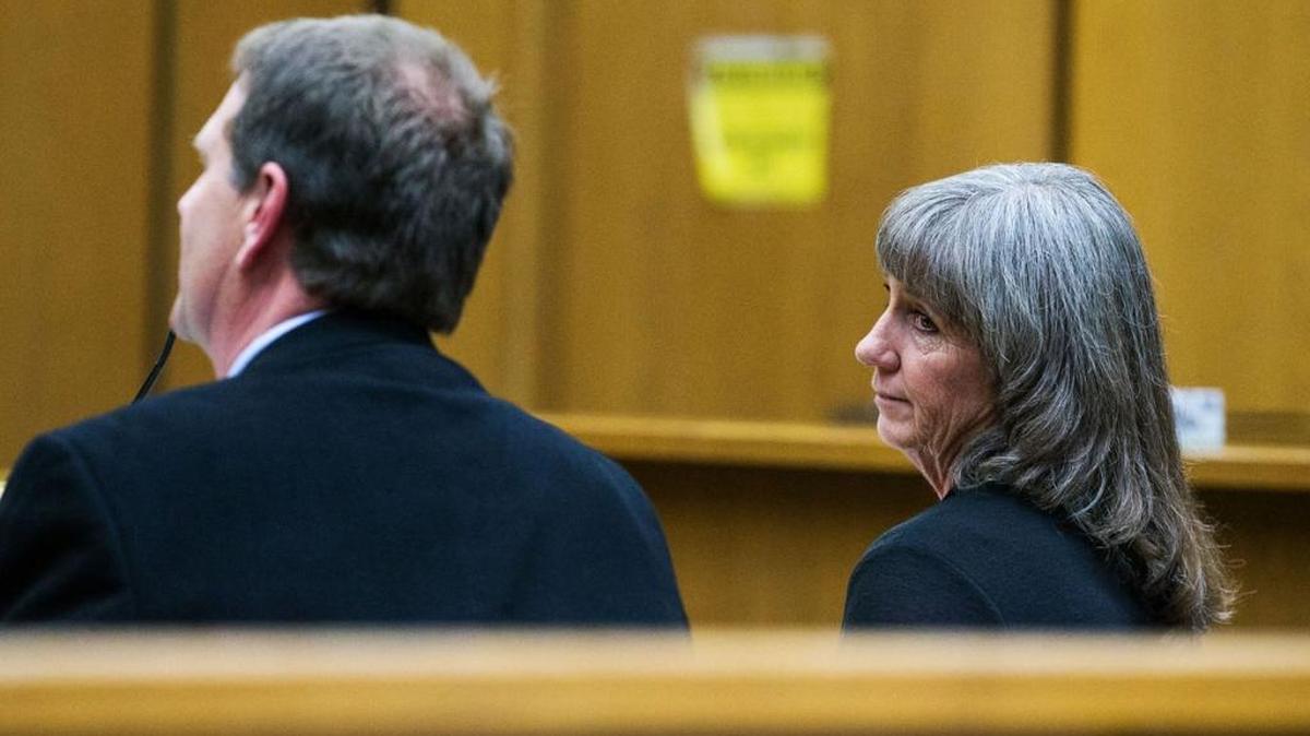 Yakima County Clerk Janelle Riddle listens to proceedings Monday during a hearing in Yakima County Superior Court in Yakima.