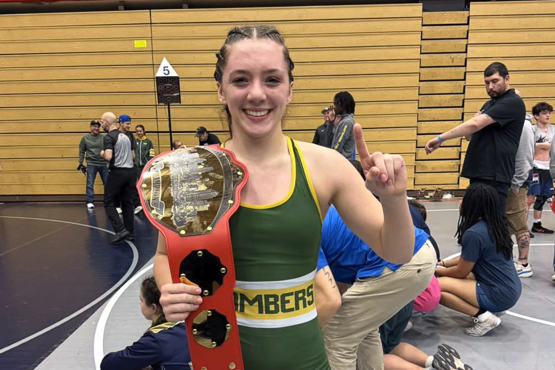Savannah Thorpe made history as the first lady Bomber to win an individual state championship at this year’s Mat Classic.
