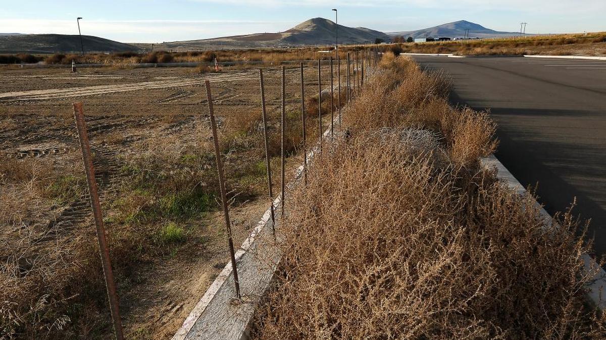 There is little evidence of recent construction at the proposed home of SSC North America, the headquarters and manufacturing plant for Jerod Shelby’s supercar project. Shelby said he’s secured financing and will resume construction in December at Keene Road and Belmont Boulevard in West Richland.