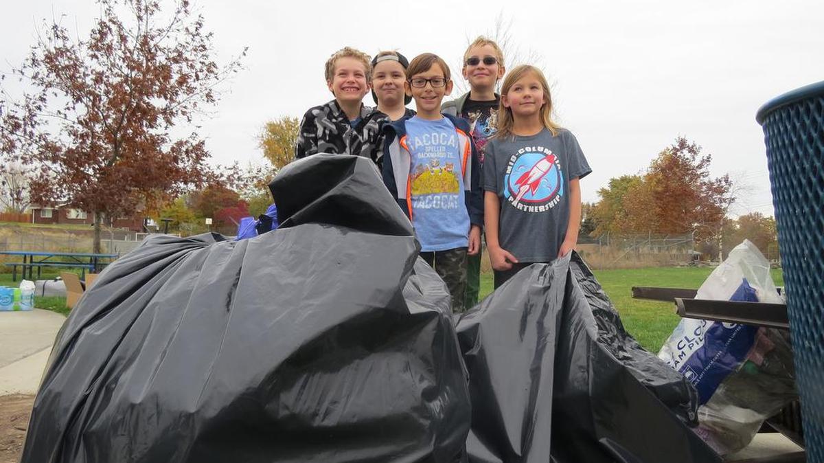 Brady McDonald (from left), Christopher Salisbury, Kauner McDonald, Eben Perdue and Rachel Bultena make up the Tacocat. The team is participating in the Service Leaning Challenge as part of the Destination Imagination challenge.
