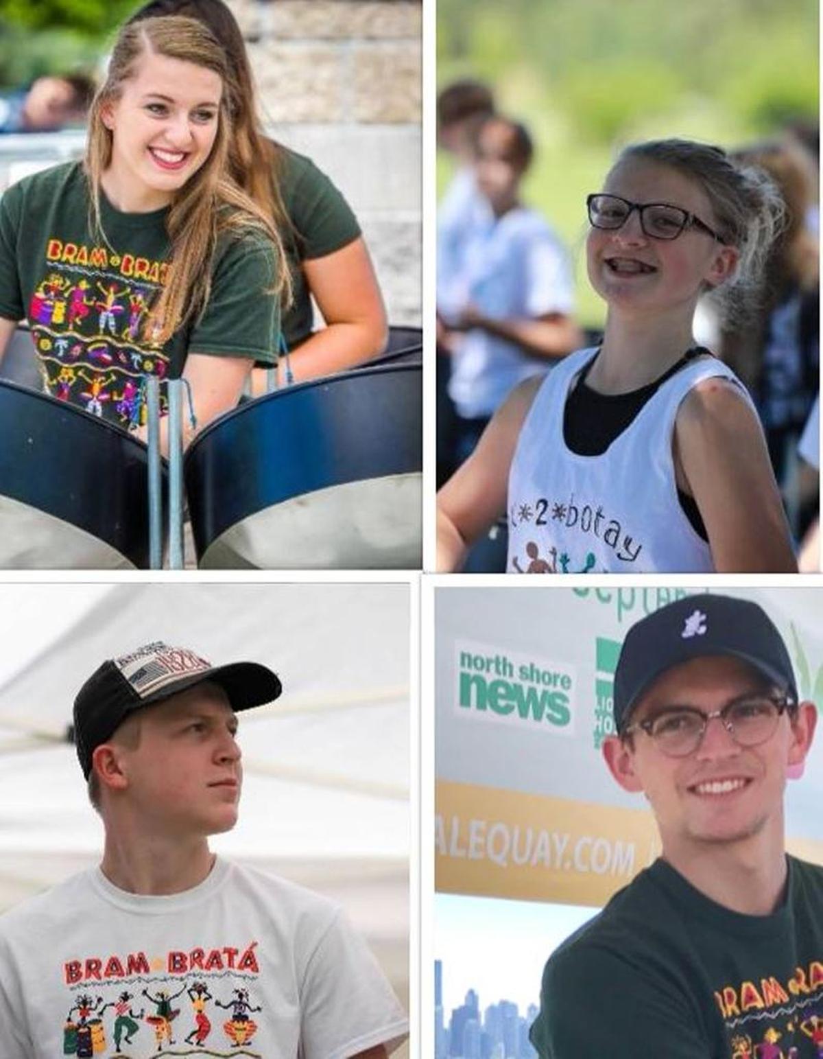 Clockwise from top left, Kaarin, Elise, Jacob and Ethan Von Bargen.