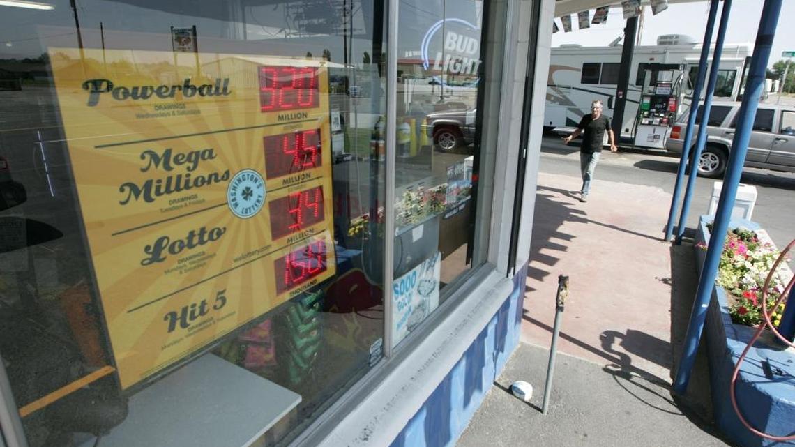 Which locations had the most WA Lottery wins above $1K? The top 10 stores in Tri-Cities