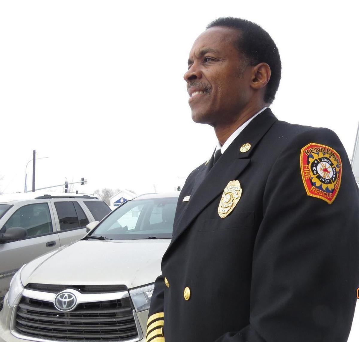 Then Kennewick Fire Chief Vincent Beasley was picked as the 2017 Martin Luther King Spirit Award winner.