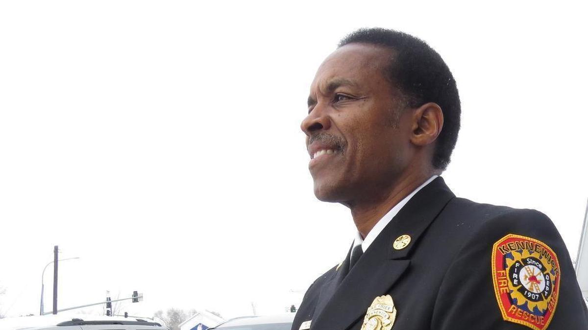 Kennewick Fire Chief Vincent Beasley says he’s been placed on administrative leave.