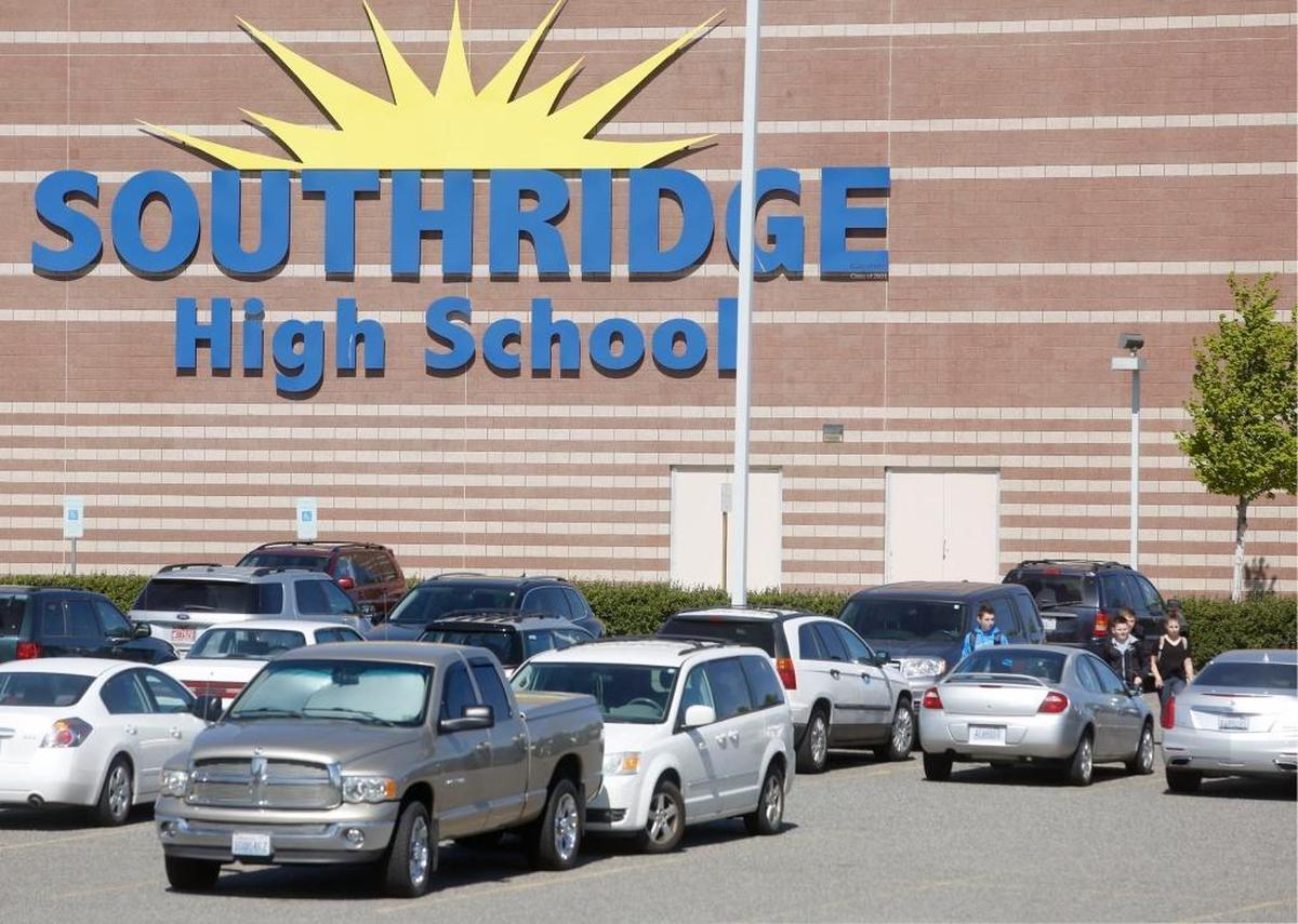 Someone broke 60 windows at Southridge High School early Tuesday.