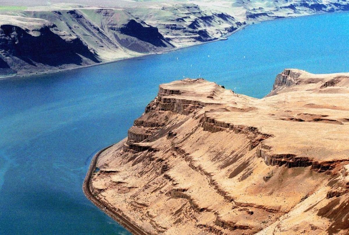 Visit Tri-Cities is promoting the Mid-Columbia as a destination fro science tourism. Above, evidence of the Ice Age Floods are written across the region.