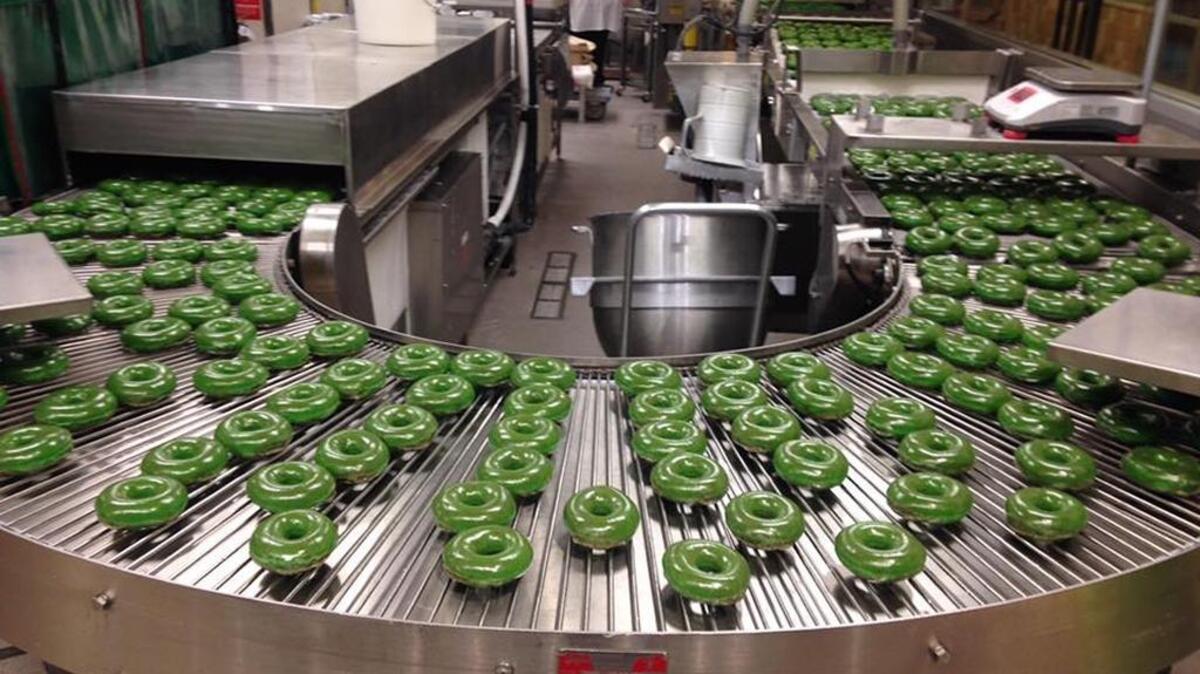 Krispy Kreme in Richland celebrates St. Patrick’s Day.