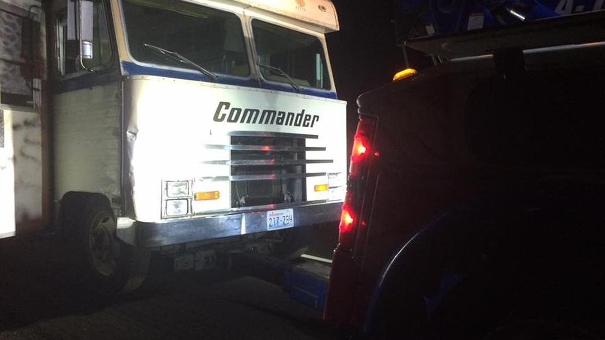Driving with the lights off led to the arrest of a motorhome driver in Kennewick late Friday night.
