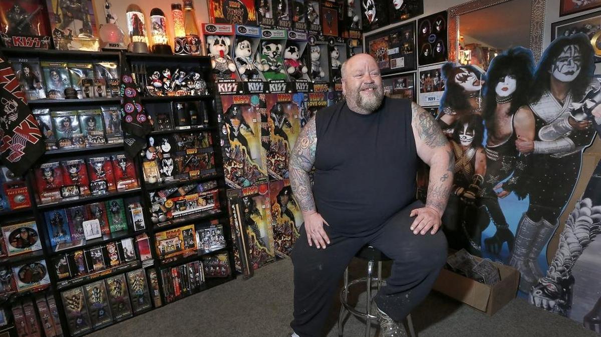 Jeff Hindman of West Richland is a huge fan of the hard rock band Kiss and has a bedroom filled with memorabilia. He plans to attend their concert July 10 at the Toyota Center in Kennewick. Tickets go on sale April 15. Watch a video at: www.tricityherald.com