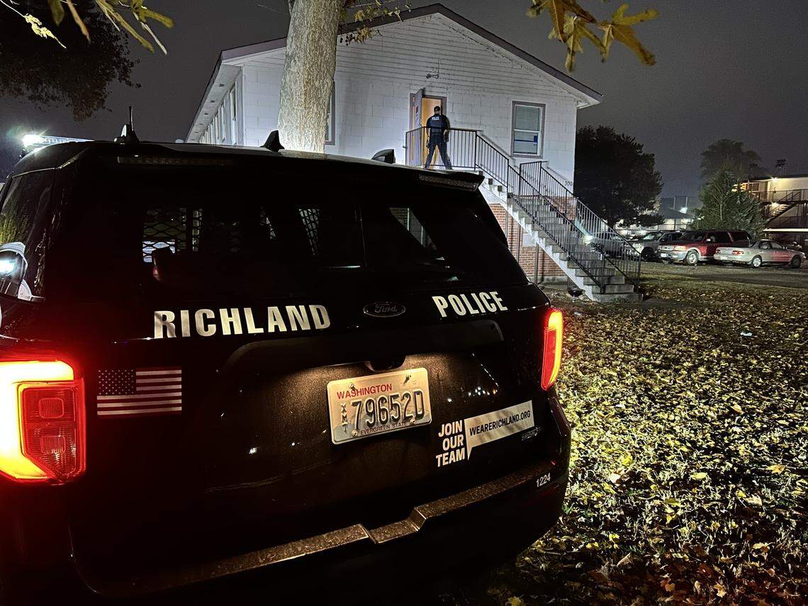 Officers were called to the 300 block of Van Giesen Street by a caller who said they heard gunshots in their building. 