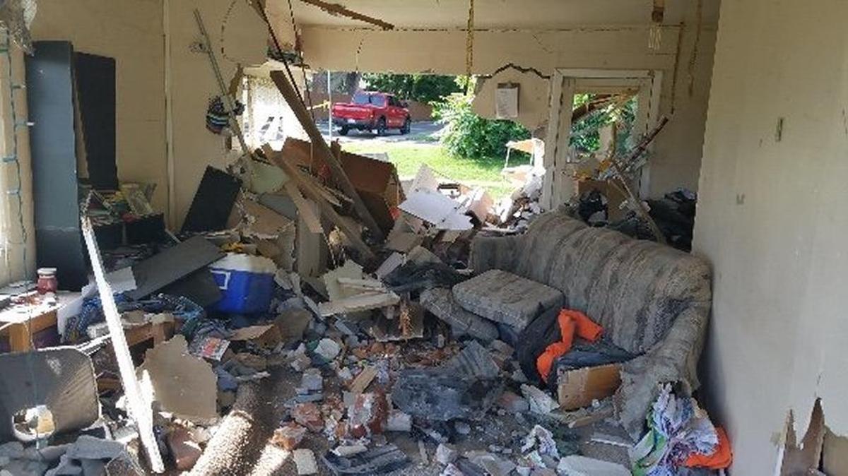 Aaron Myers was sleeping on a couch just after midnight July 1 when Jarrod S. Mendenhall drove his Subaru WRX into a West Fourth Avenue home, leaving gaping holes in both the front and back walls. Myers’ 8-year-old son was not injured.