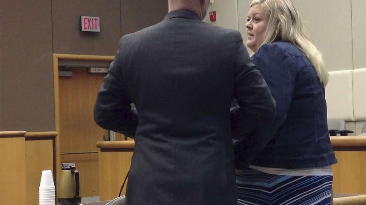 Mindi Stoker was sentenced Thursday to six months in jail after admitting to sexual contact with an 18-year-old felon serving a sentence in a facility where she worked.