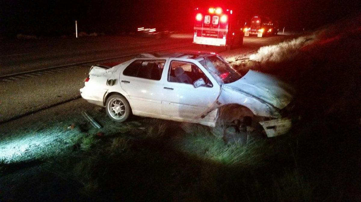 Jesus Alvarez-Mejia, 33, of Kennewick, crashed on Interstate 82 in Thursday night when he lost control and overcorrected, said the Washington State Patrol. He faces DUI charges.