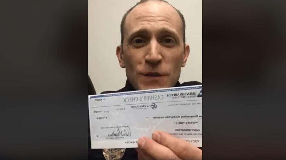 Chris Littrell shared information about his encounter with a fake check.