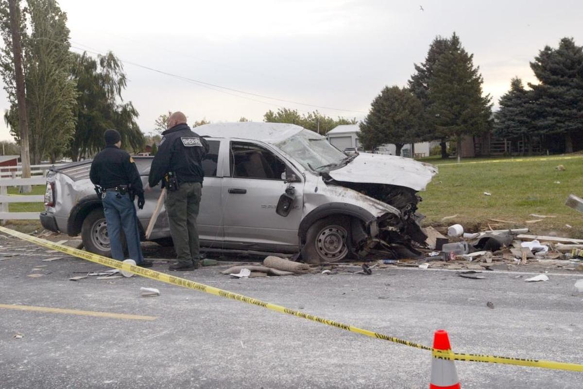 Shane K. DeWeber, 37, crashed his Dodge Ram into patrol cars from the Benton County Sheriff's Office and Kennewick Police Department that were waiting for him along Haney Road in October 2013. See a video at tricityherald.com