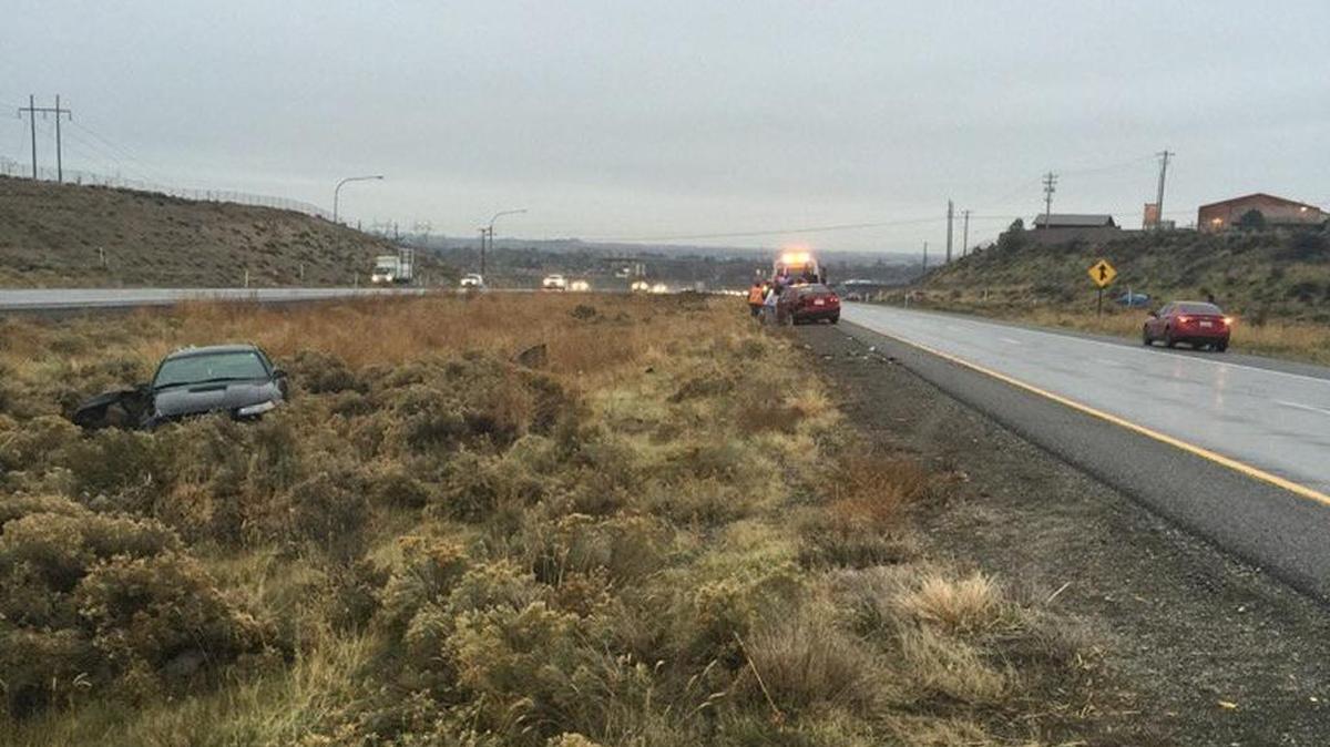 Washington State Patrol troopers responded to at least four wrecks on Interstate 182 between 10 miles of roads near Richland Wednesday morning.