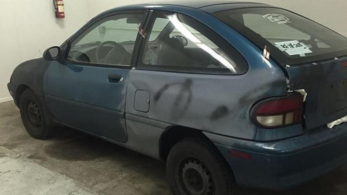 Kennewick police seek information about this car in connection with a theft of a package from a porch on South Penn Street. Police say the car was involved in the theft.