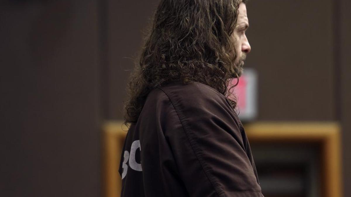 Brandon L. VanWinkle is on trial in Benton County Superior Court for allegedly attacking another man in court last December. Testimony resumes Wednesday morning.