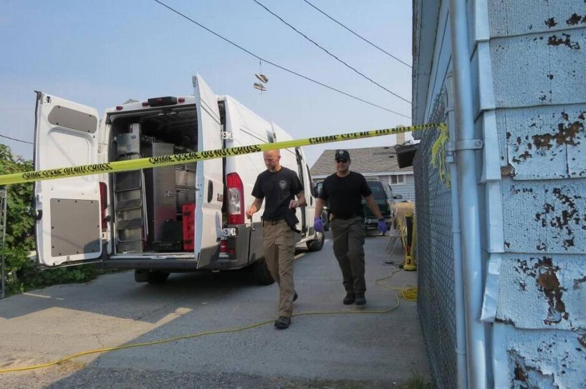 Law enforcement officials were collecting evidence Sunday after police said Edwin Espejo, 31, opened fire and was shot by police Saturday night at a house at 910 S. Ninth Ave. in Pasco.