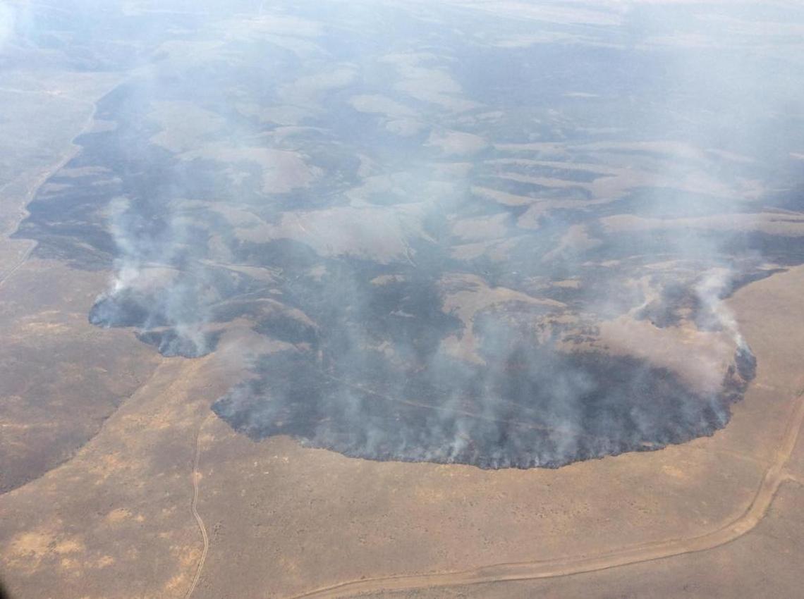 The Range 12 Fire is estimated to have burned across about 275 square miles in late July and early August 2016.