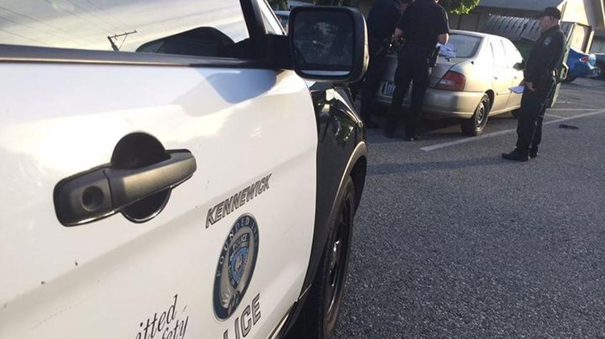 Kennewick police stopped a stolen car on Wednesday and arrested the woman driving it and they found a pistol under the driver’s seat.
