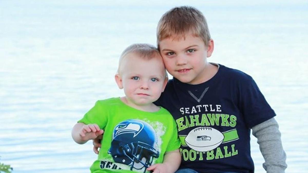 Gage Percifield, left, accidentally drowned in a hot tub Wednesday in Kennewick.