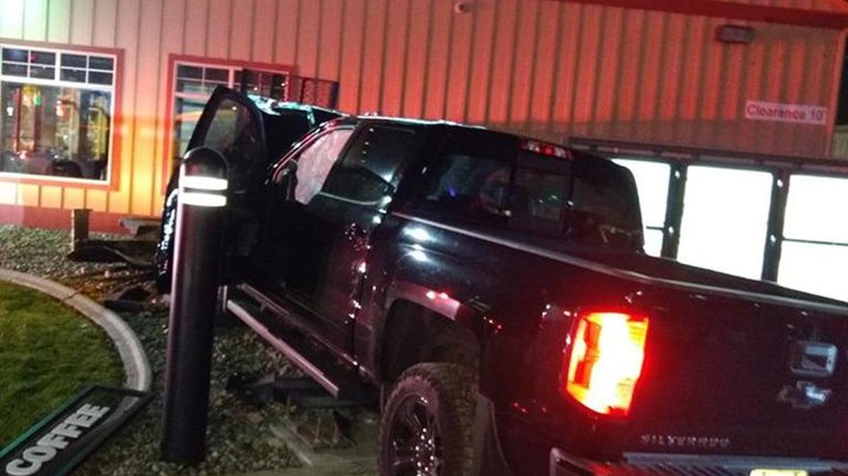 A drunk driver in Prosser drove through the drive thru menu Sunday morning.