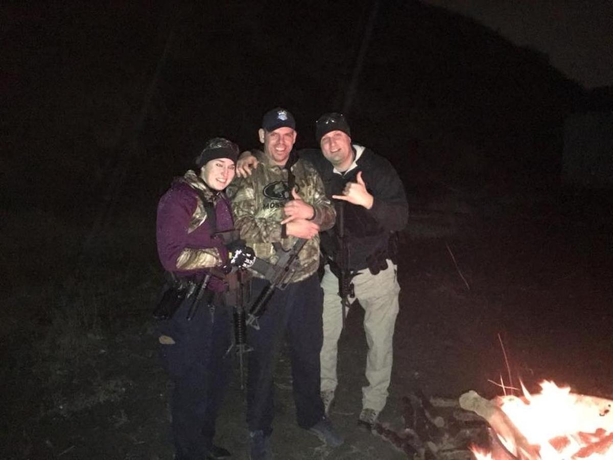 Pasco police officers practiced their nighttime shooting skills late Wednesday.