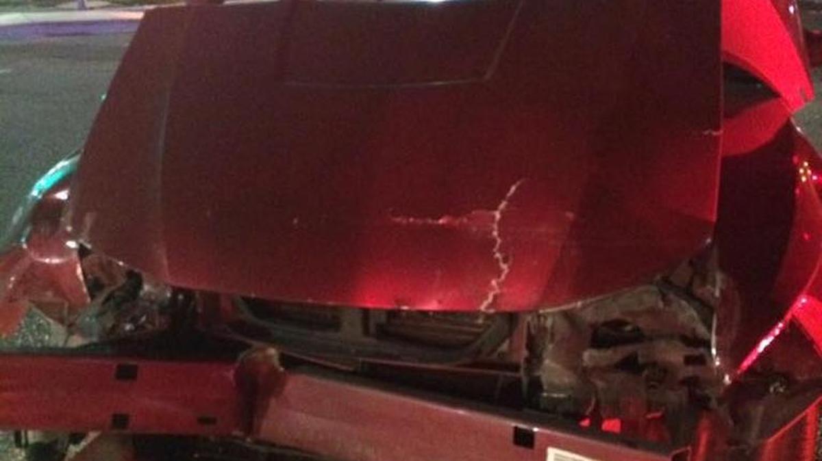 A Kennewick woman was arrested early Friday after driving into the back of a truck stopped at a red light at Clearwater Avenue and Edison Street. Christa Clark, 37, was booked into the Benton County jail on suspicion of DUI.