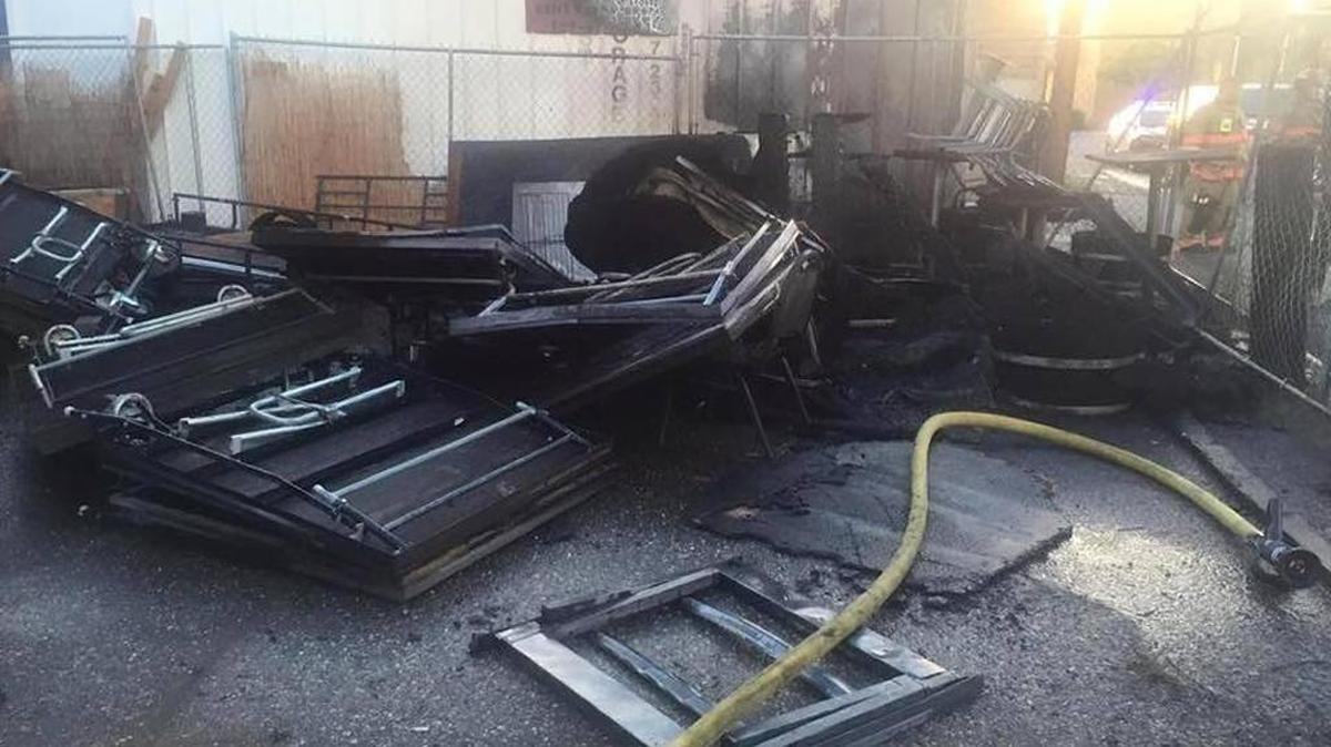 Scott G. Erdman, 54, is charged with allegedly setting fire to property in a fenced-off area behind a downtown Kennewick nightclub. Police and firefighters found several destroyed tables and chairs and a partially burned cargo container early Sept. 1.
