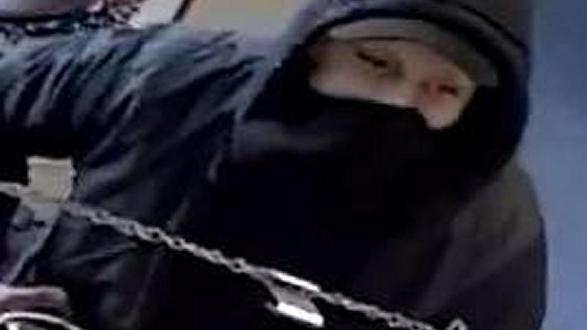 This robber was caught on camera in Sky Market. The same man tried to rob a convenience store less than half hour before.