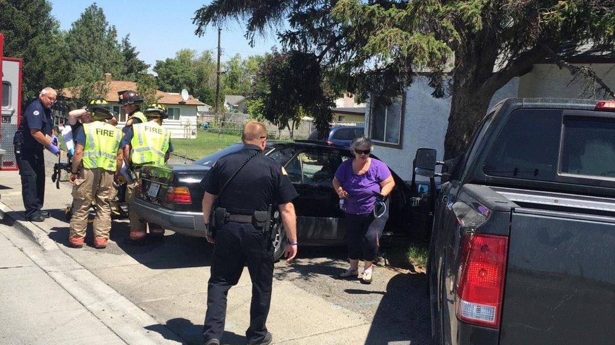 A Kennewick man was cited for negligent driving when he lost control of his car Tuesday and hit a tree in Kennewick at Highway 395.