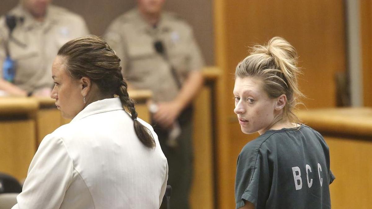 Kelseelee P. Mowbray, 24, recently pleaded innocent to hit-and-run for hitting a WinCo grocery store employee with her open car door and for hitting a parked car as she drove off while being questioned about possible stolen merchandise. Her defense attorney is Karla Kane Hudson.