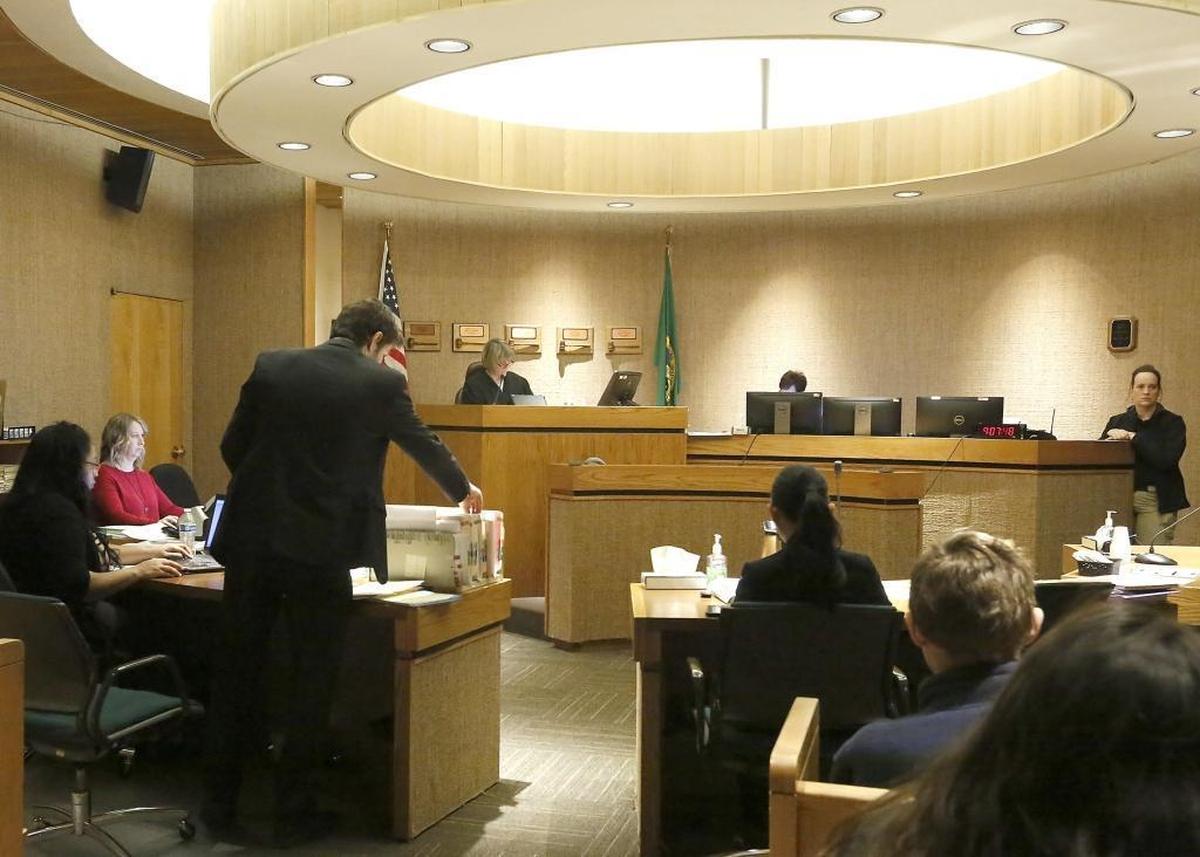 Courtroom at the Benton-Franklin County Juvenile Justice Center in Kennewick