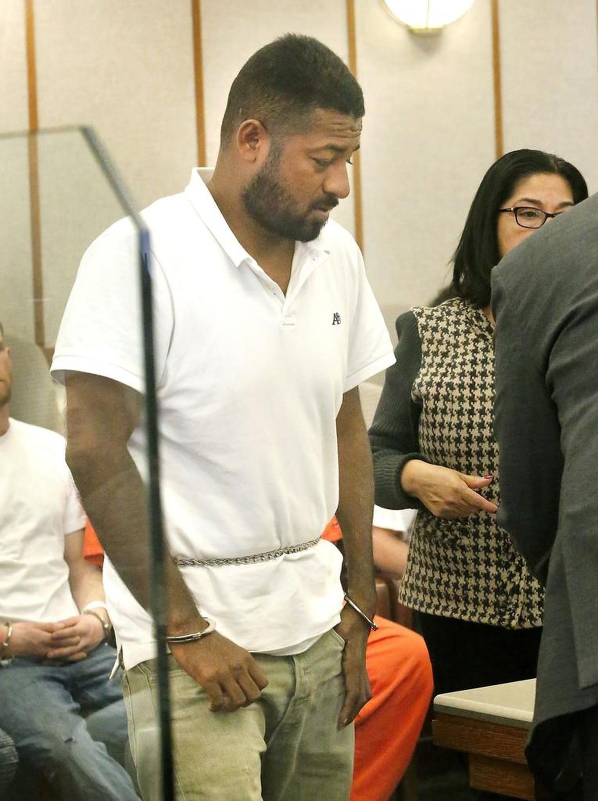 Murder suspect Adan Virgen-Ponce appears Tuesday in Franklin County Superior Court in connection with the 2010 murder of Froilan Godines at a Pasco nightclub. Watch a video at: tricityherald.com/video