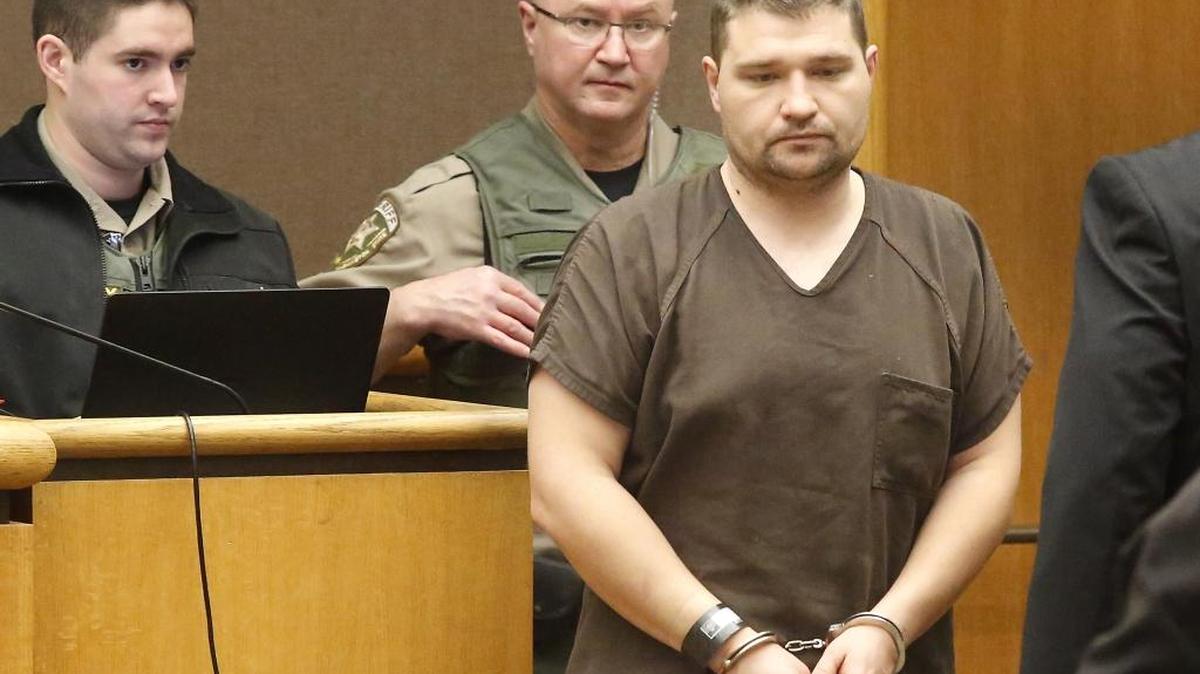 Daniel R. Wright appears Thursday in Benton County Superior Court for first-degree arson and first-degree trafficking in stolen property. He is accused of going into the Richland Fred Meyer late Jan. 26 and starting a fire so he could steal a PlayStation.