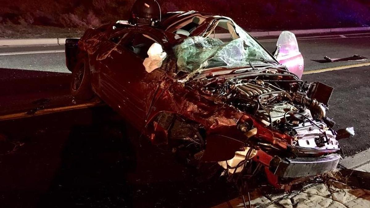A Richland driver suspected of being drunk or high on meth lost control going about 100 mph at the Steptoe roundabout Sunday, said the Washington State Patrol. His Mitsubishi Eclipse was destroyed in the crash about 10:20 p.m. when he was trying to exit Highway 240.