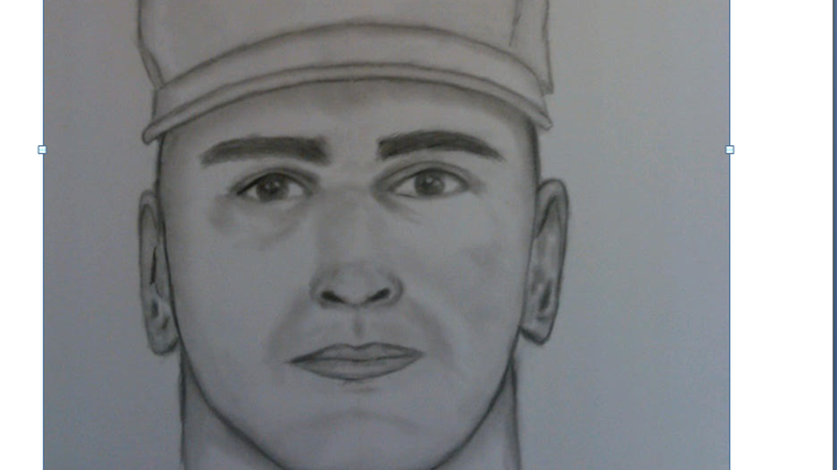 A sketch of the man who robbed a Sunnyside bank in November 2012. Federal authorities continue to search for information about the robber’s identity.
